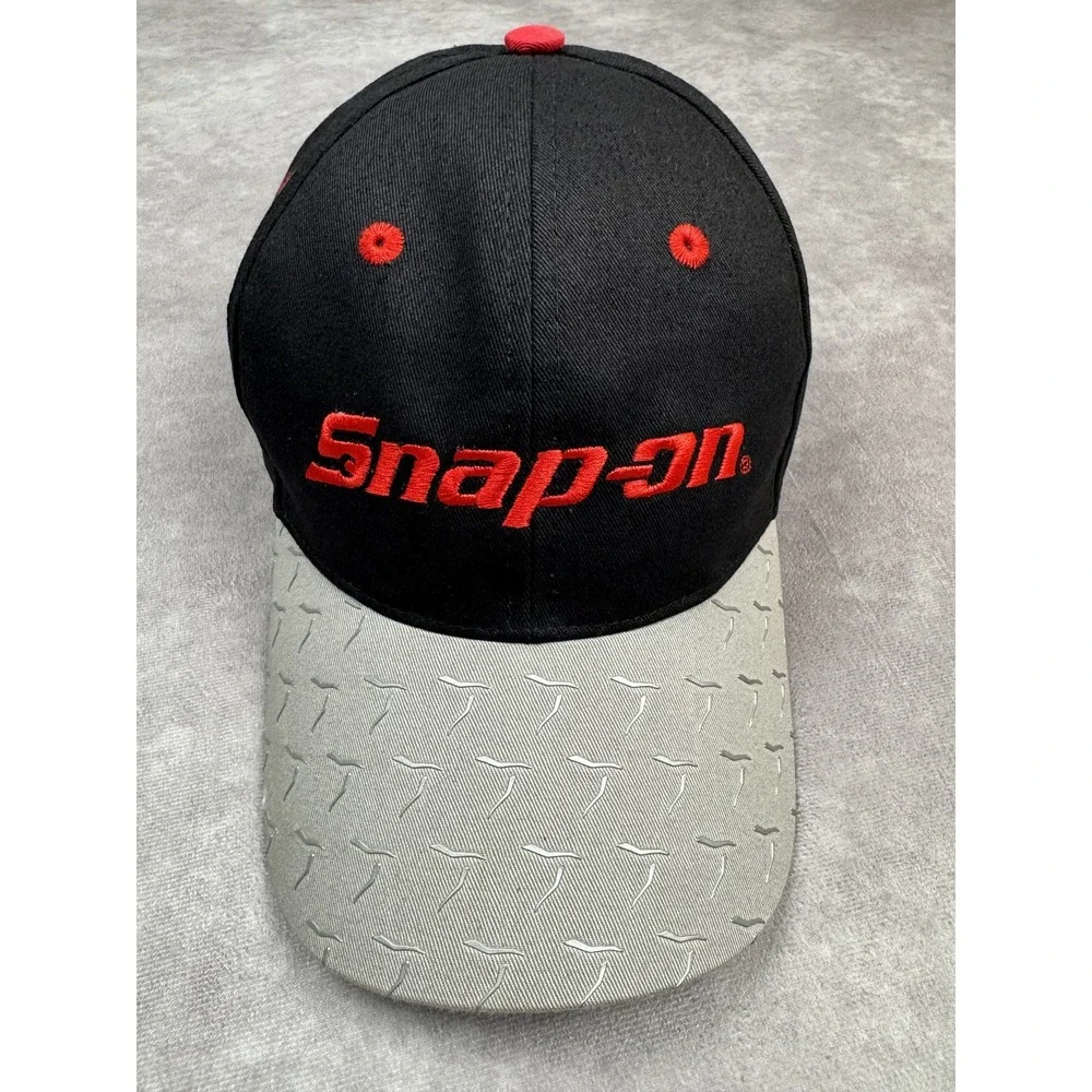 Snap-on Hat‎ Cap Strap Back Embroidered Diamond Plate Work Tool Mens Adjustable